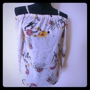 Hint of Blush Off Shoulder Blouse (bx#9)